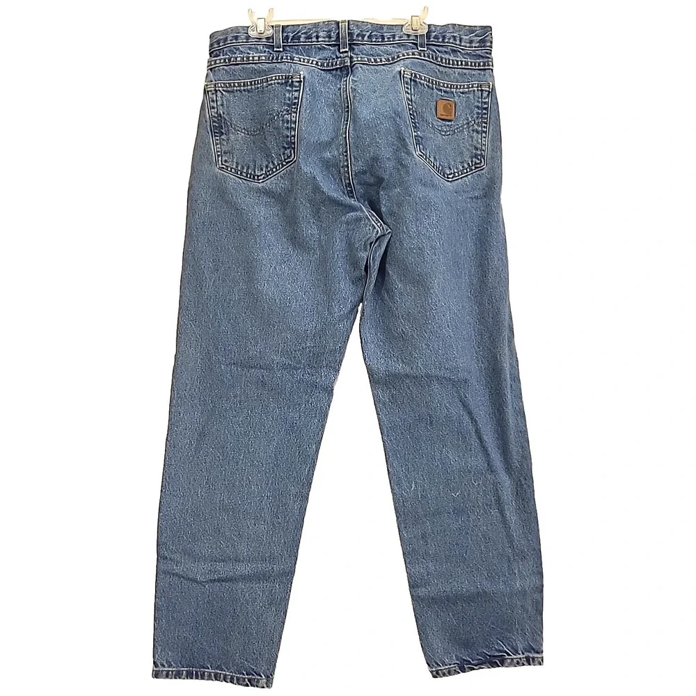 Mens Carhartt Jeans 38x32 Relaxed Fit Mid Rise Med Wash Bootcut
